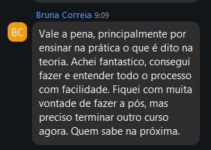 Depoimento de aluno 3