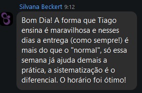 Depoimento de aluno 6